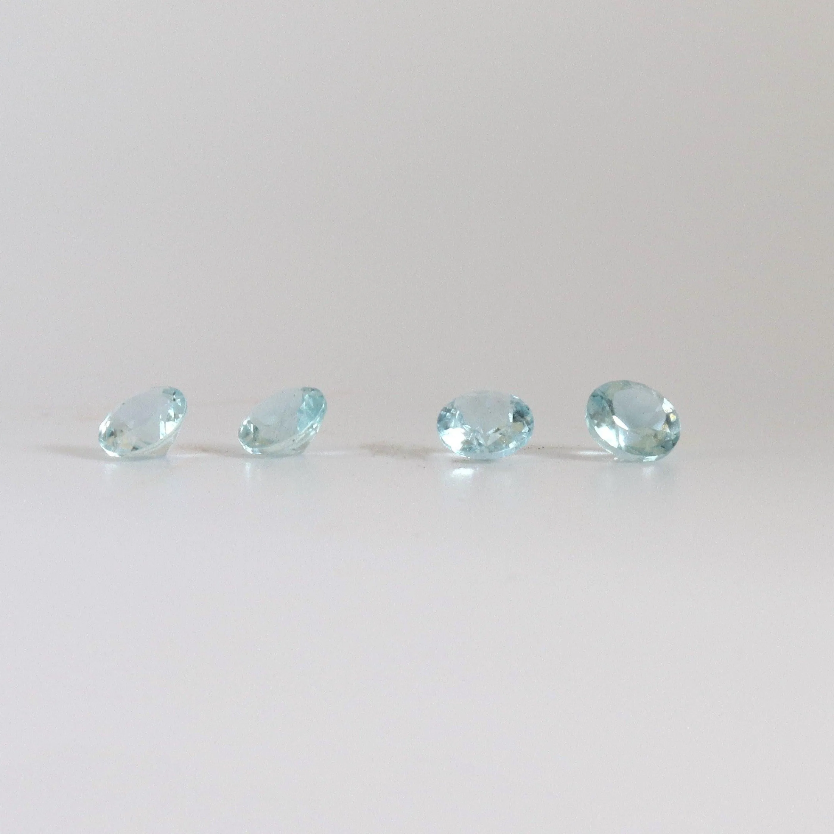 5.1mm Round Aquamarine Stone