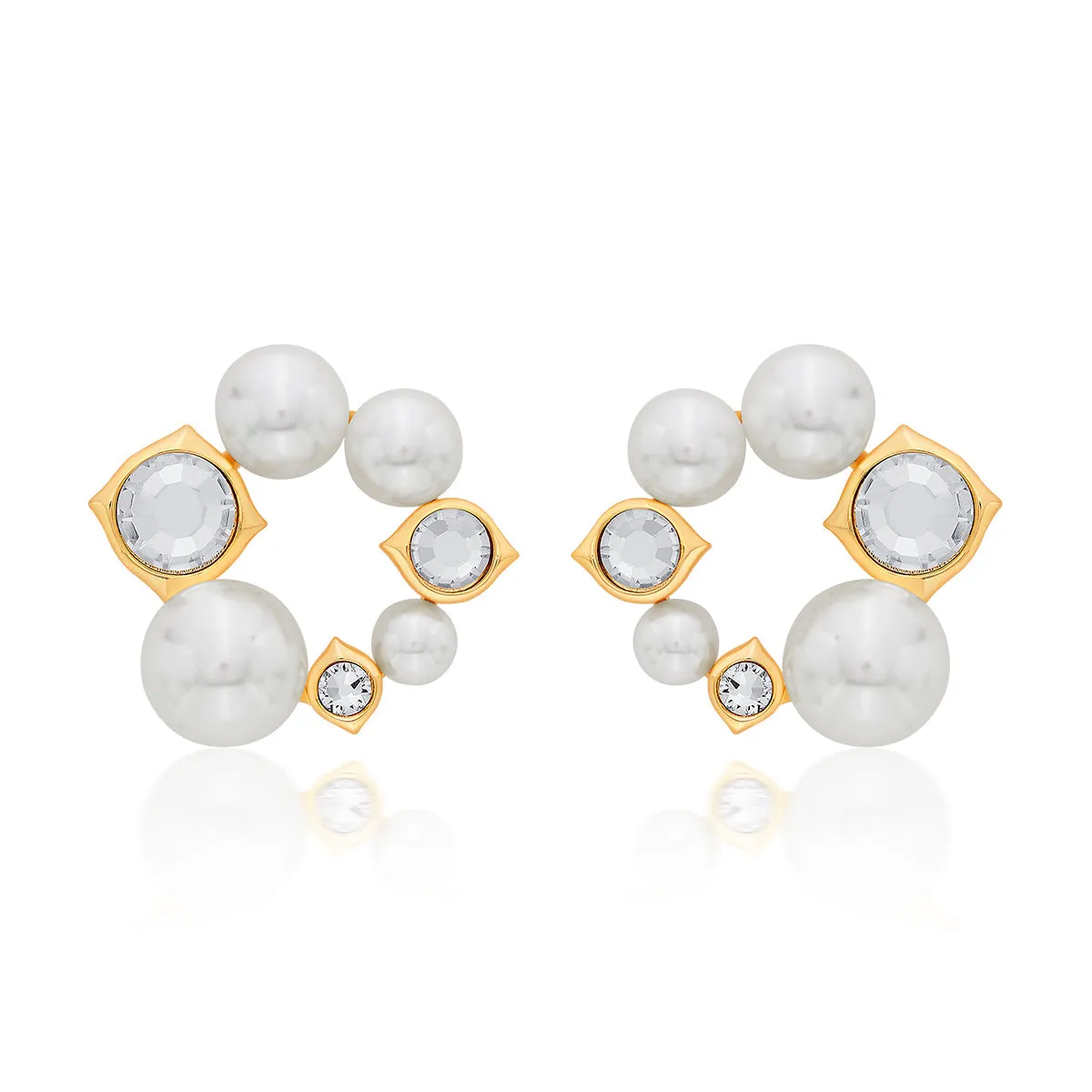 Amara Pearl CZ Earrings