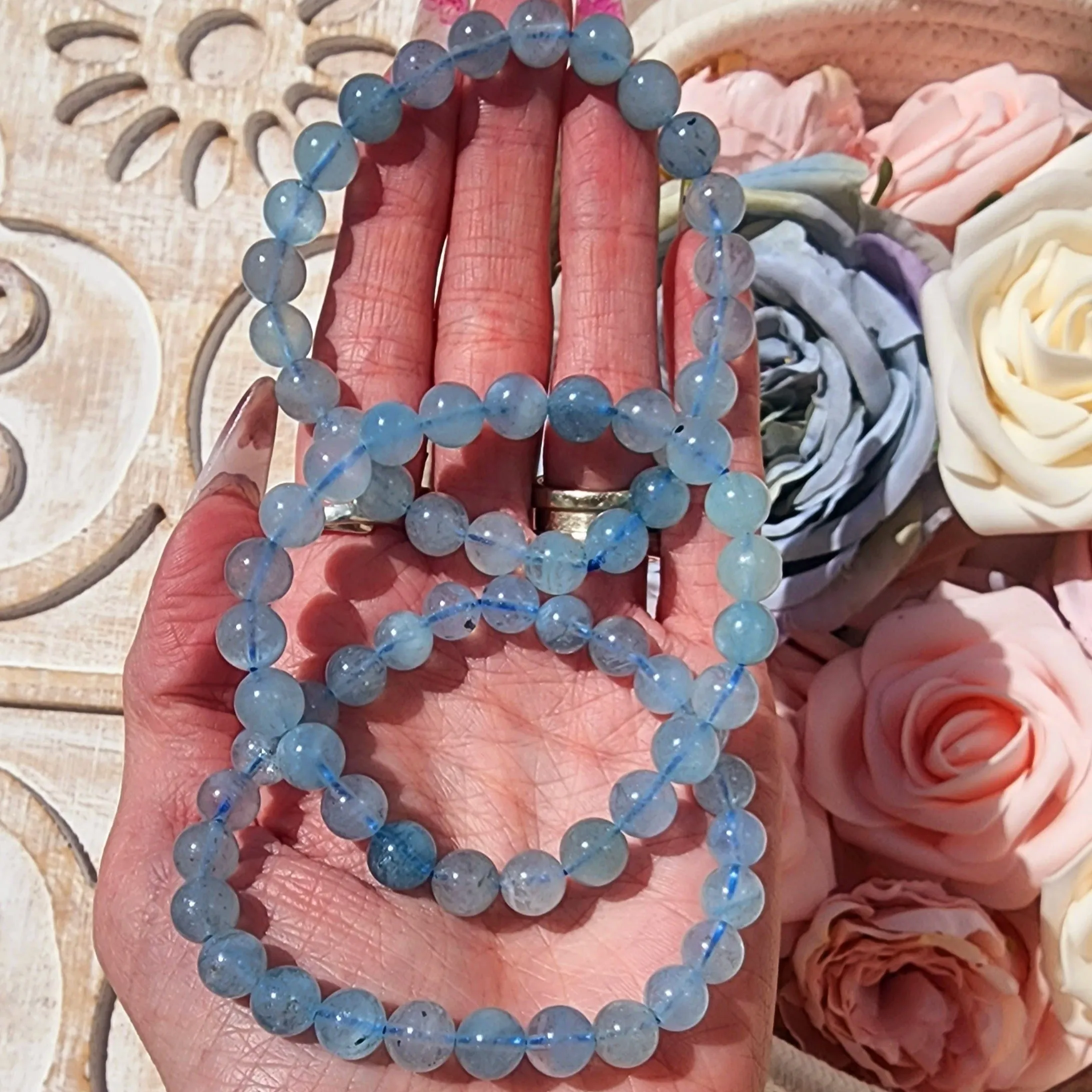 Aquamarine (AA Grade) Bracelet for Calm Communication