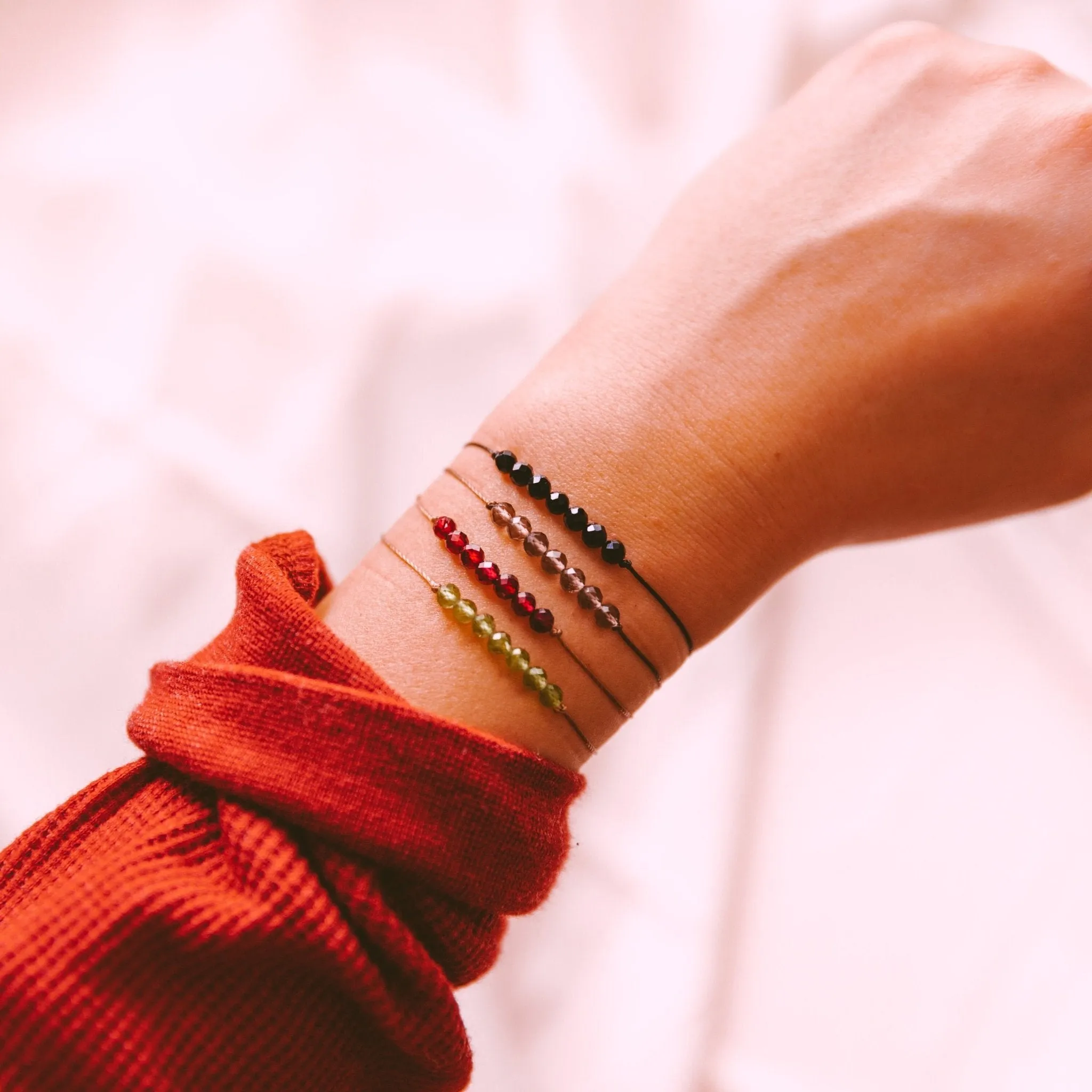 Aquamarine Bar Bracelet