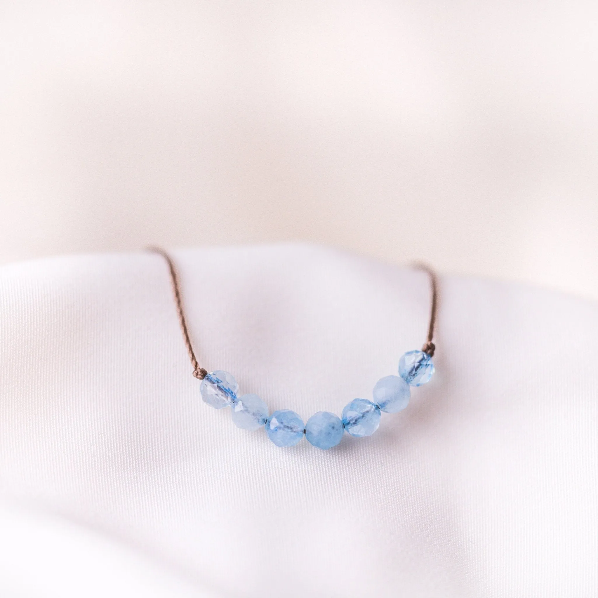 Aquamarine Bar Bracelet