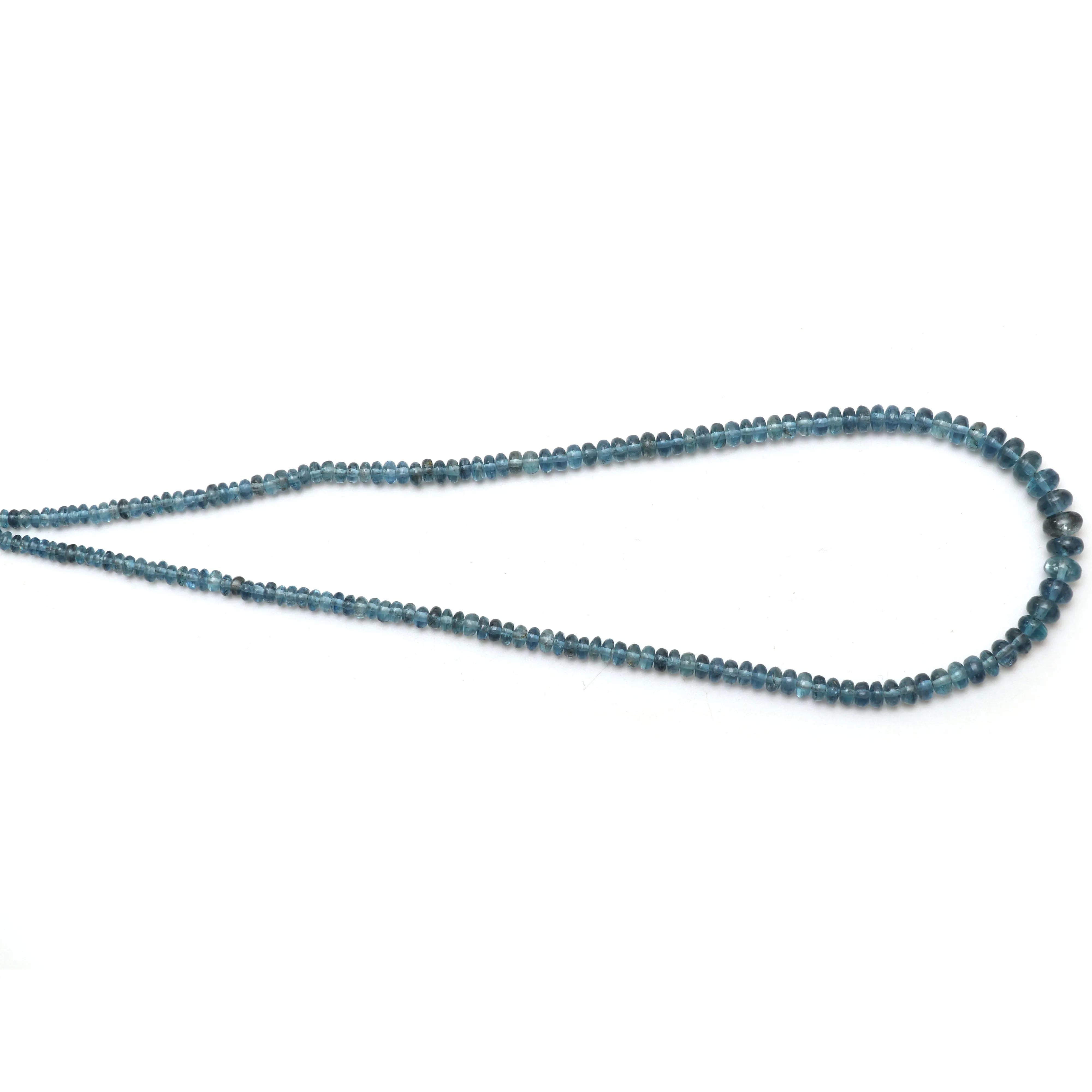 Aquamarine Smooth Rondelle Beads, 3.5 mm to 7.5 mm, Aquamarine Jewelry Making Gemstone, 18 Inches Full Strand, Price Per Strand