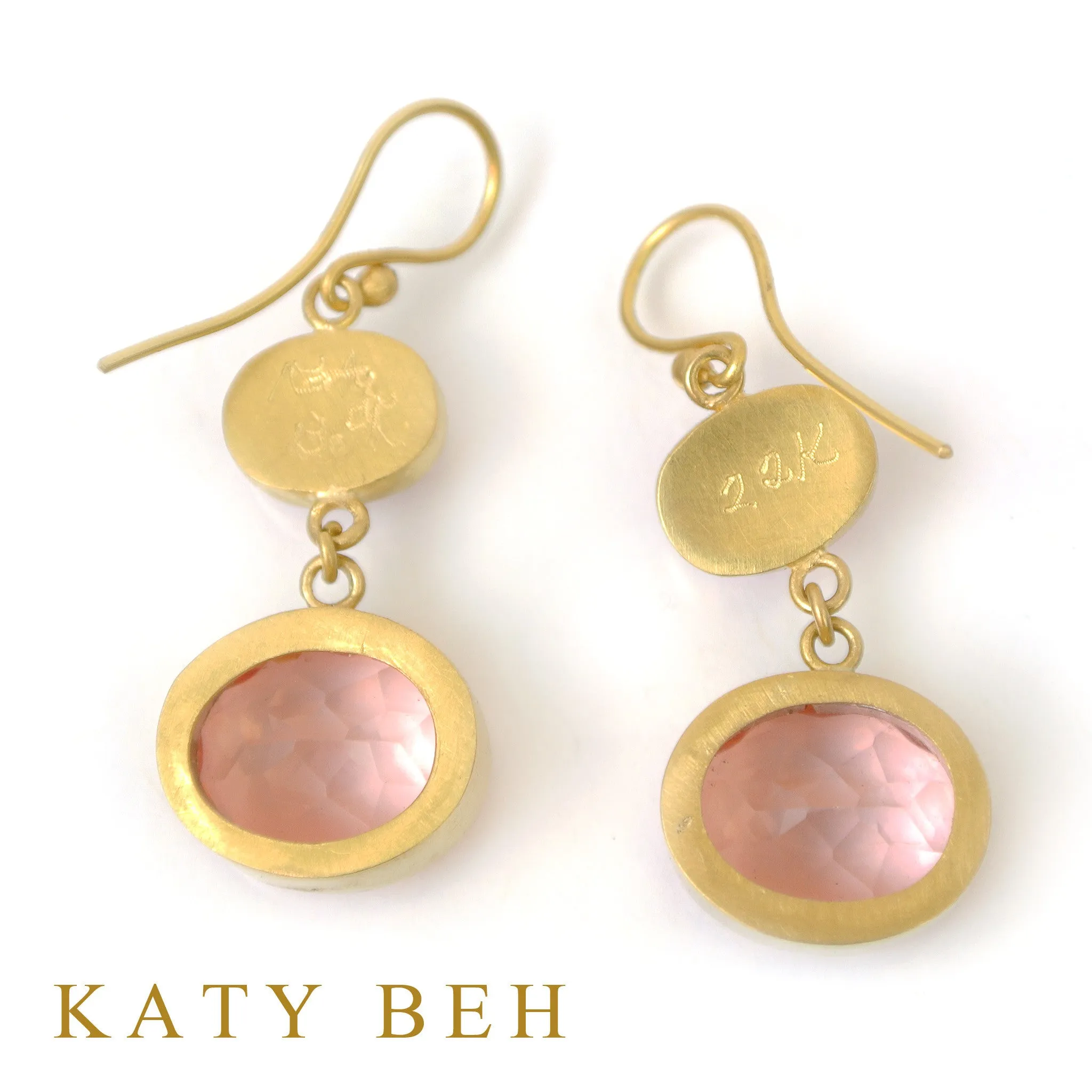 Audrey Pink Sapphire & Morganite Earrings