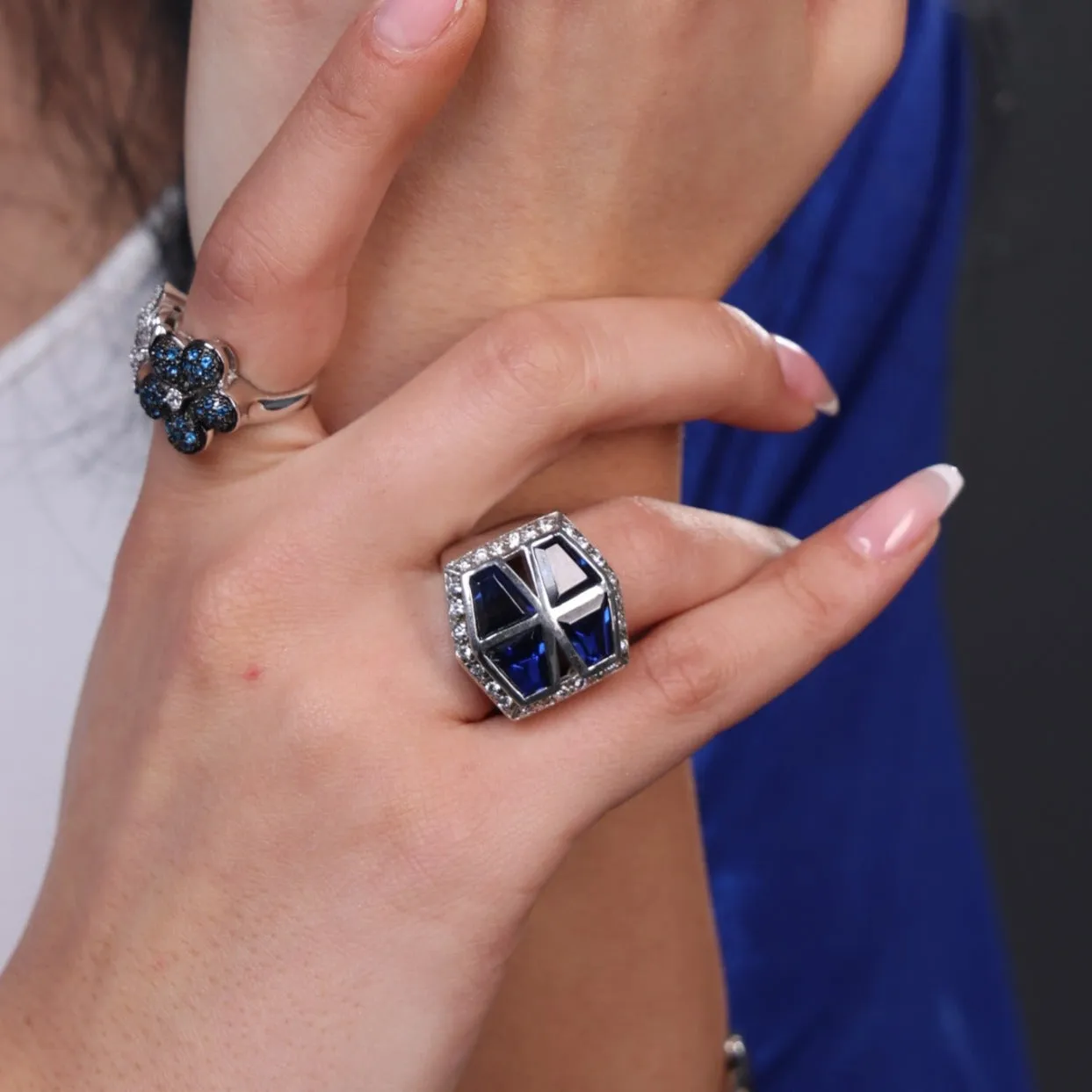Azure Elegance Ring