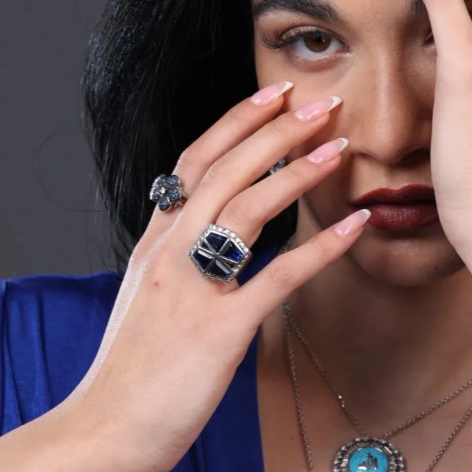 Azure Elegance Ring