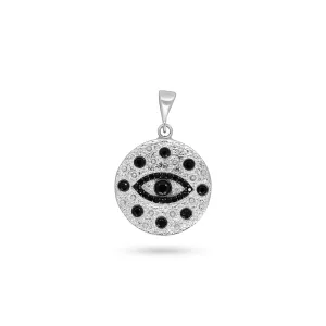 Black and White Evil Eye Pendant