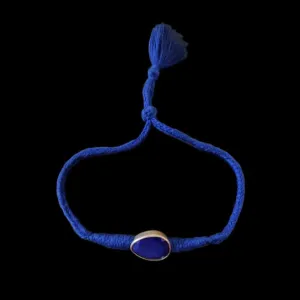 Blue Rakhi With Blue Stone