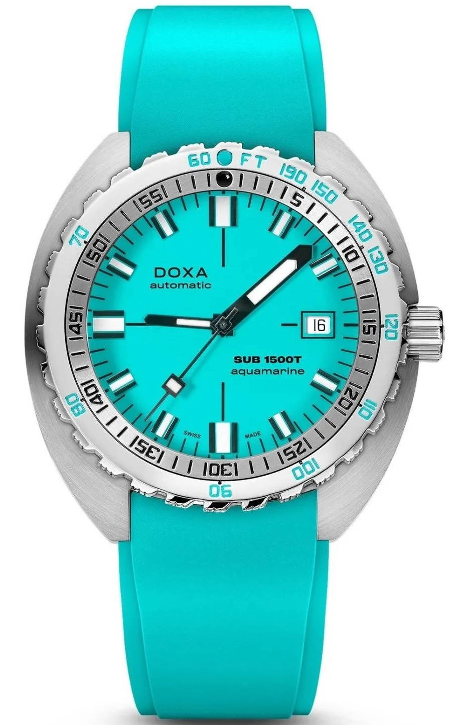 Doxa SUB 1500T Aquamarine Rubber