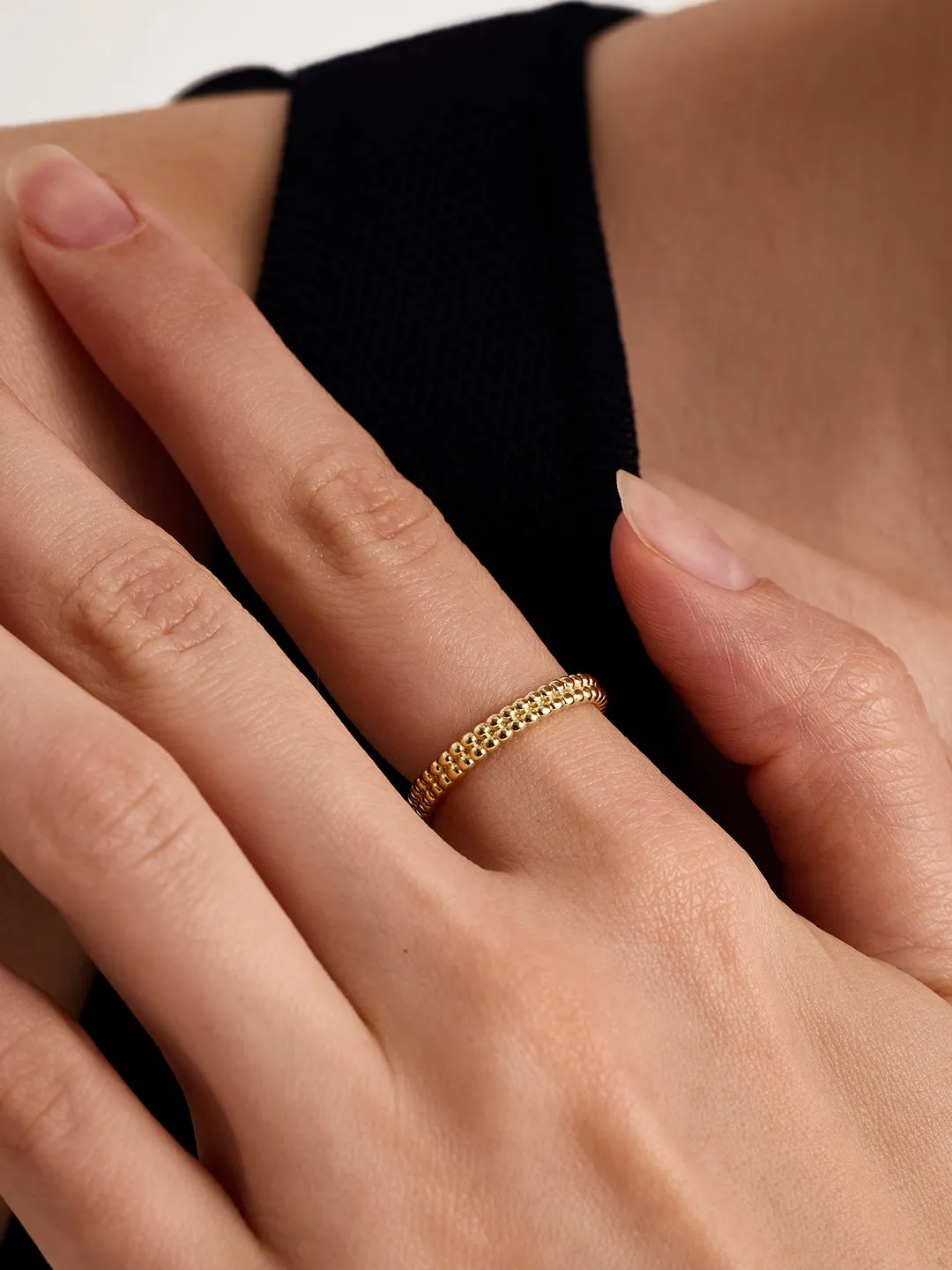 Duo Beaded Ring