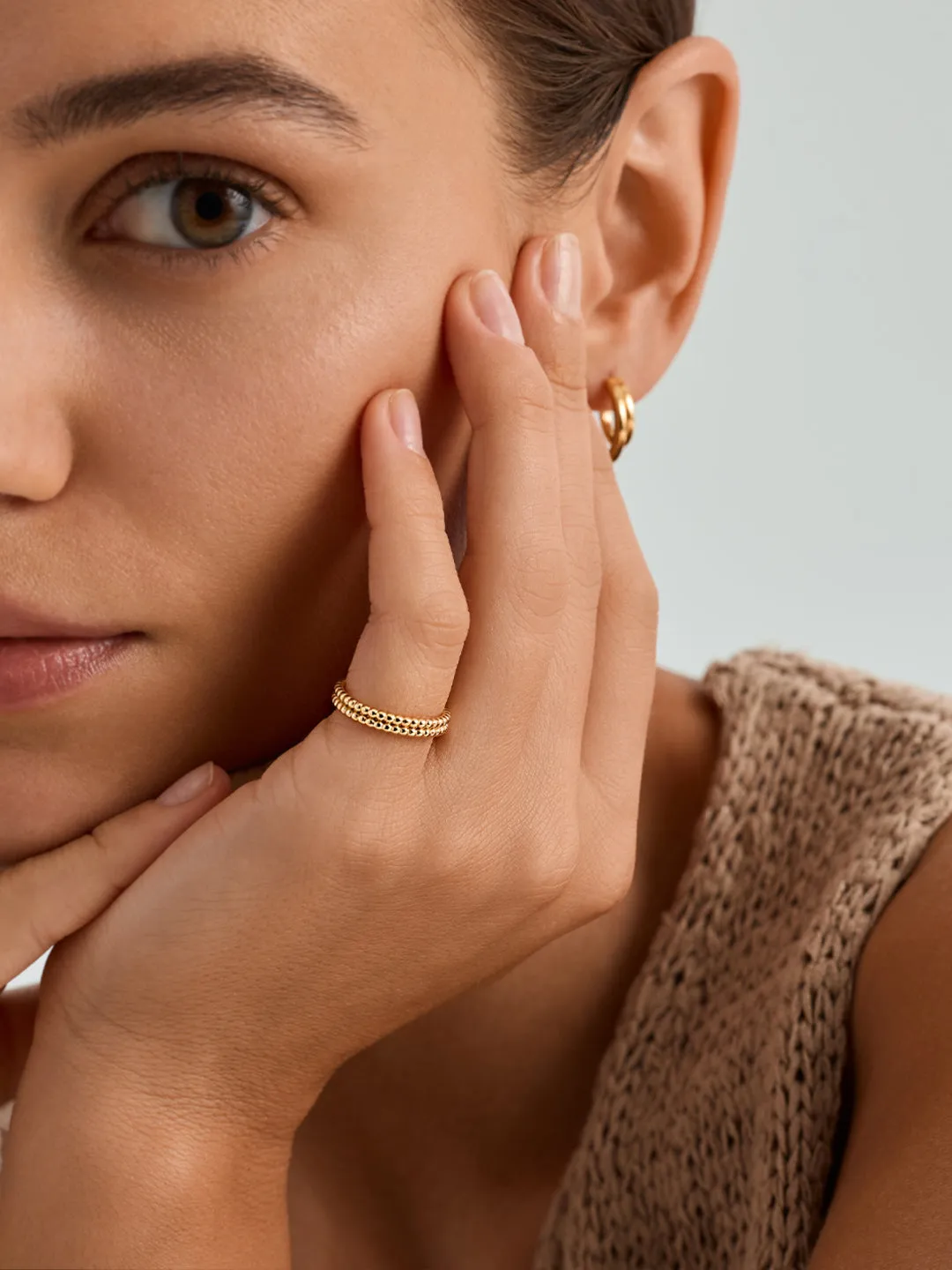 Duo Beaded Ring