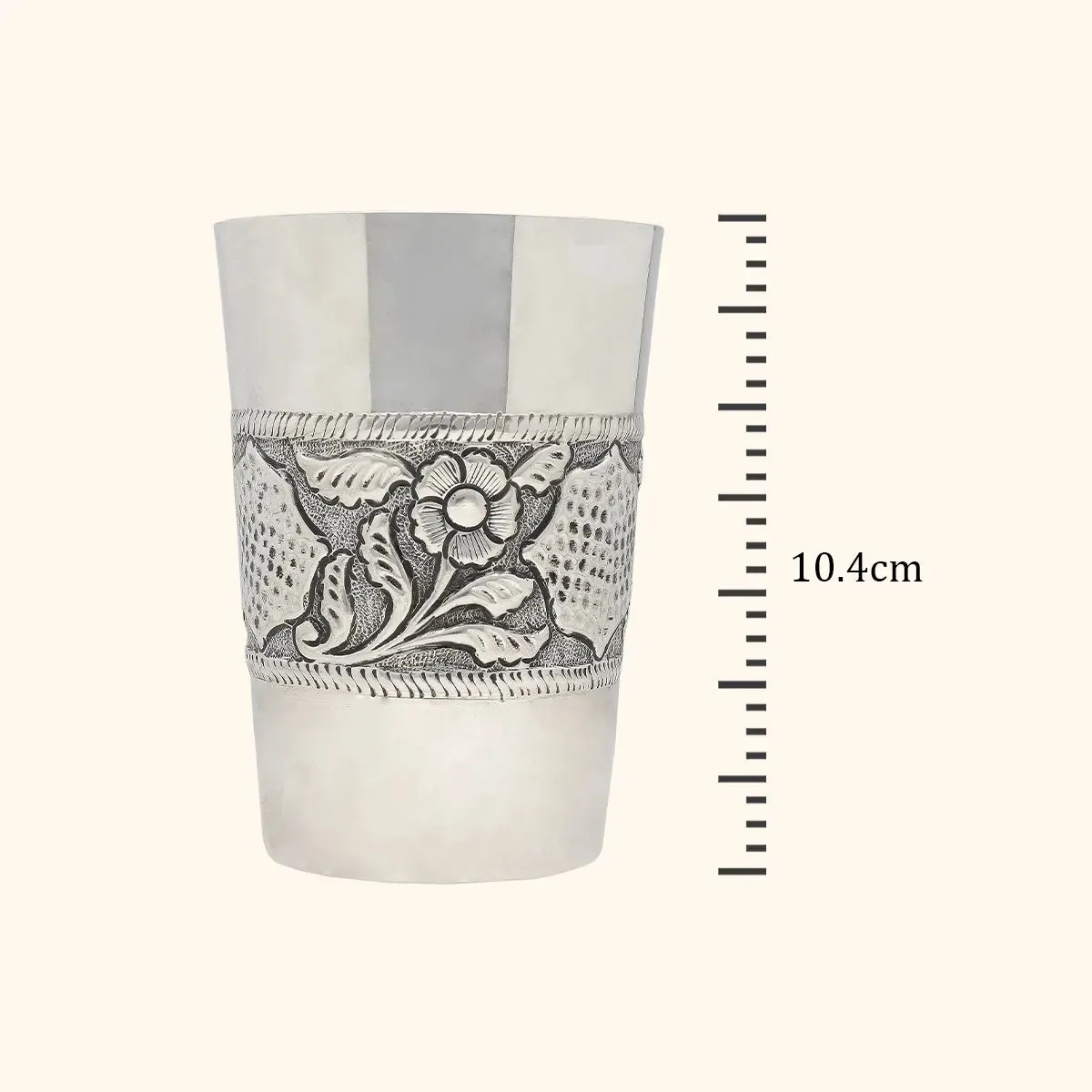 Exquisite Antique Silver Glass