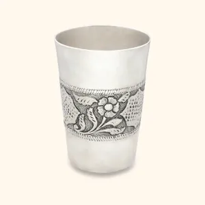 Exquisite Antique Silver Glass