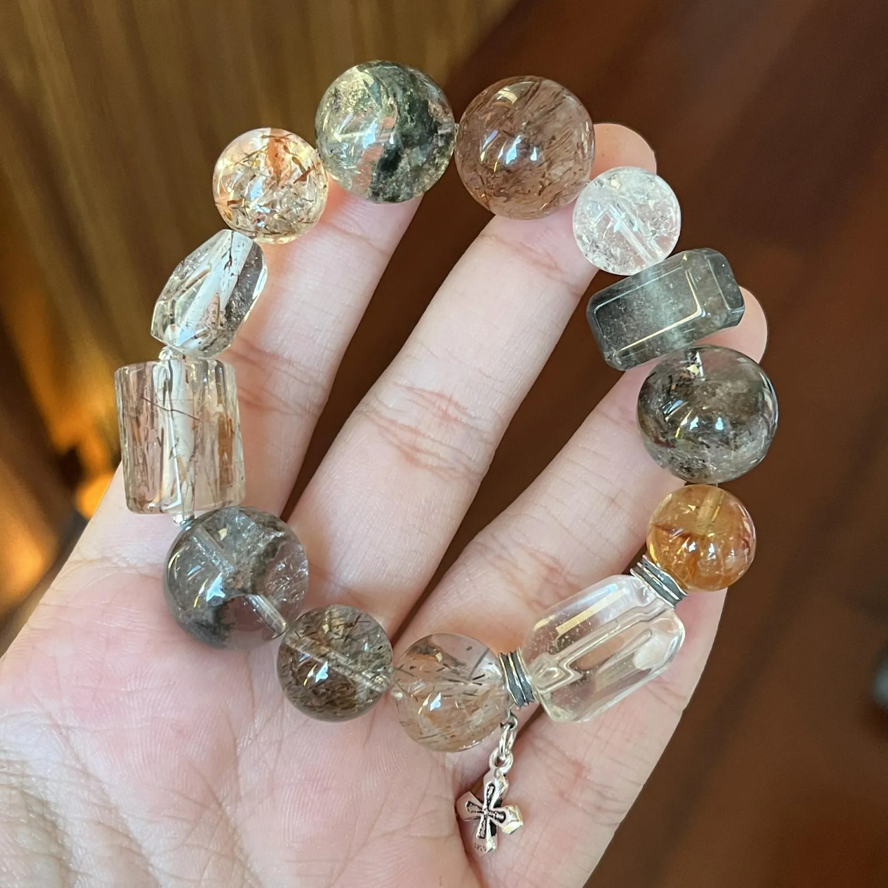 Four Seasons Phantom Rutilated Super 7 Bracelet