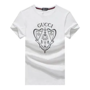 Guc T-Shirt With exquisite Logo Design-White