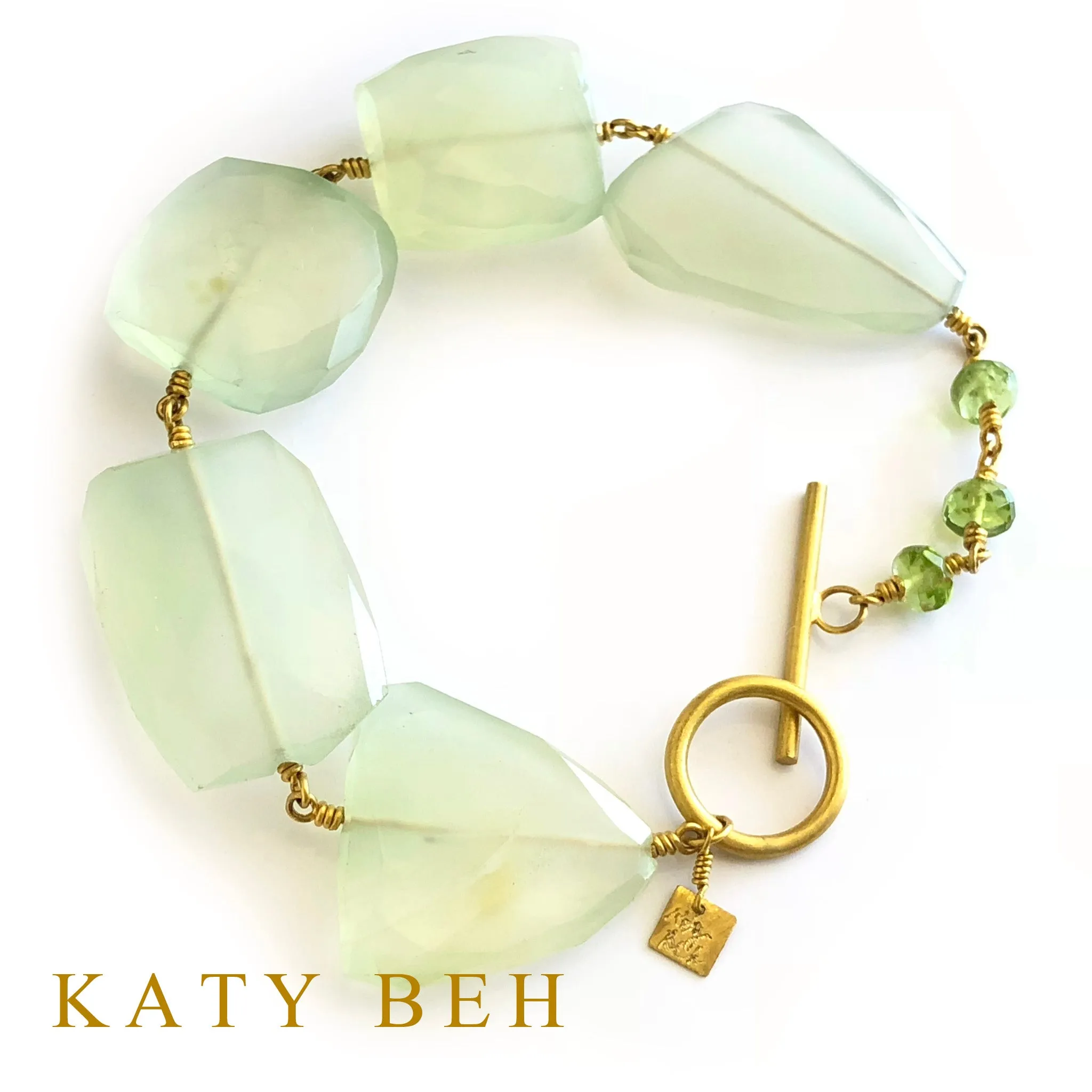 Harper Chalcedony and Peridot Bracelet