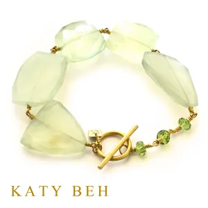 Harper Chalcedony and Peridot Bracelet