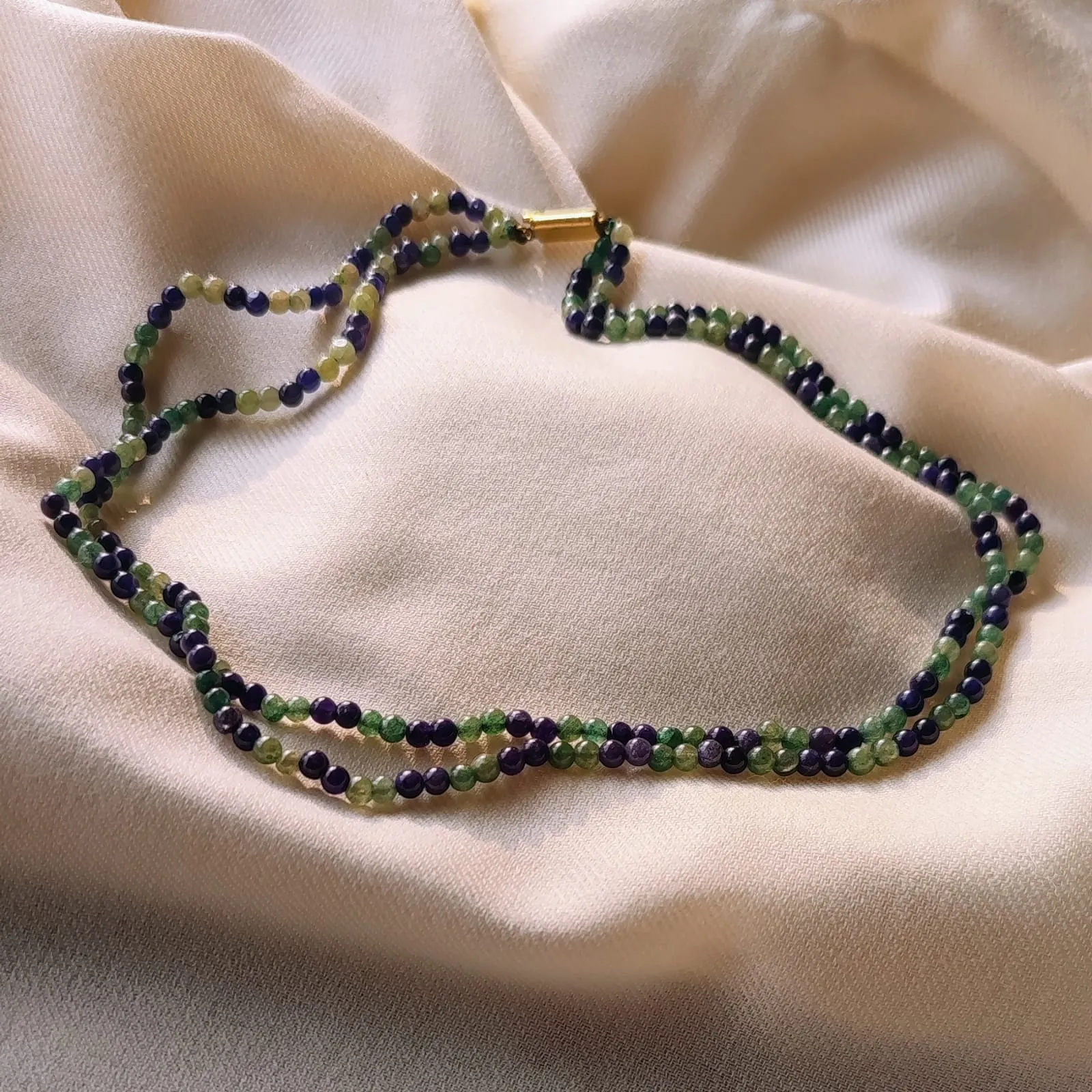 Jade and Lapis Lazuli Double String