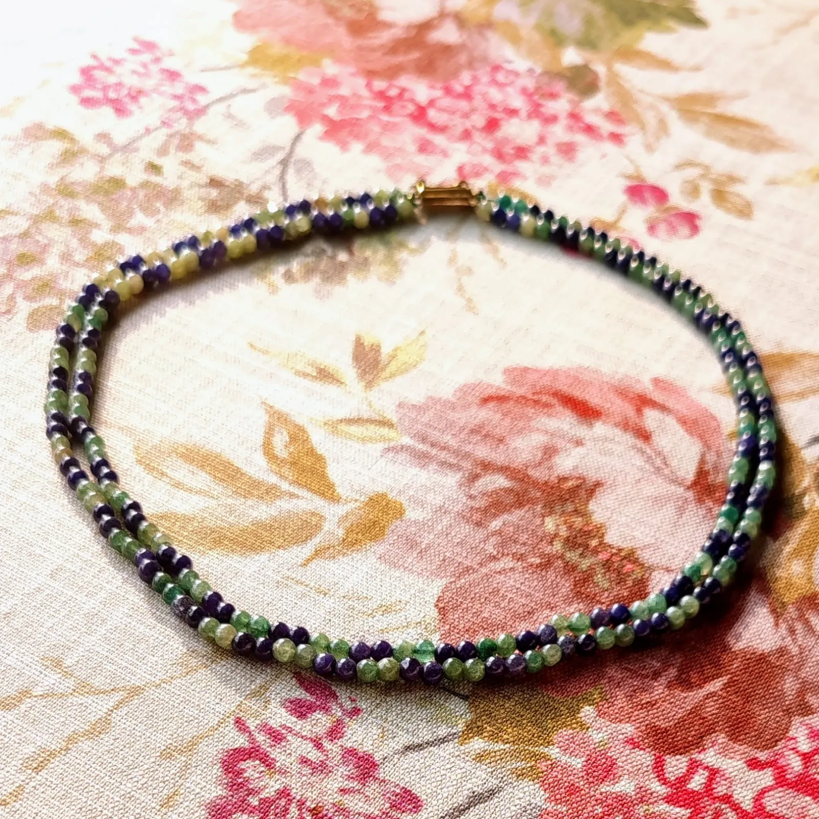 Jade and Lapis Lazuli Double String