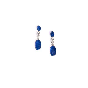 Lapis Lazuli Earrings Ayelen | Handmade Craft | From Chile