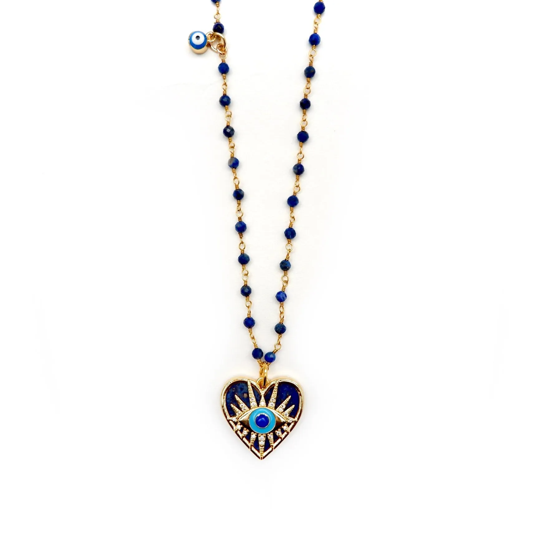 my lapis heart necklace