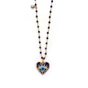 my lapis heart necklace