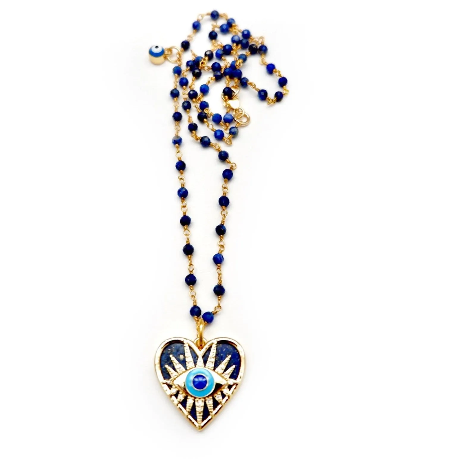 my lapis heart necklace