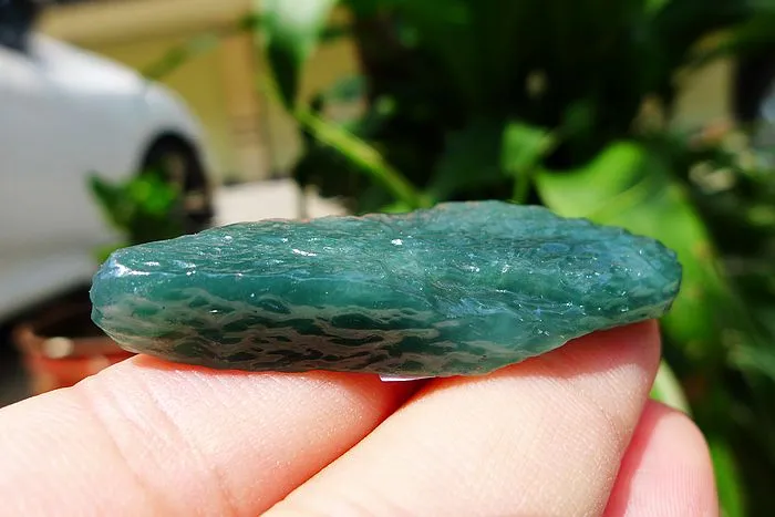Natural Jade Rough Jadeite Raw (12g,4.9X1.7X0.8cm)