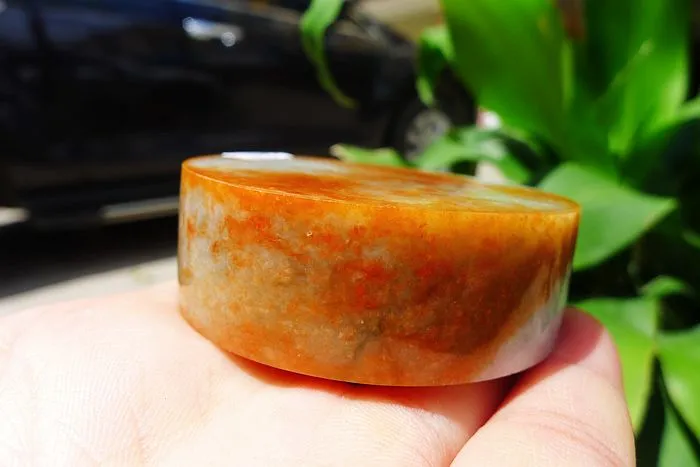 Natural Jade Rough Jadeite Raw (160g,5.6X5.6X1.9cm)