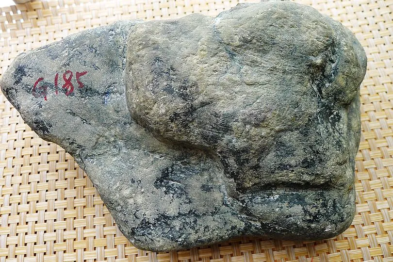 Natural Jade Rough Jadeite Raw (3.8kg,23X13.5X8.5cm)