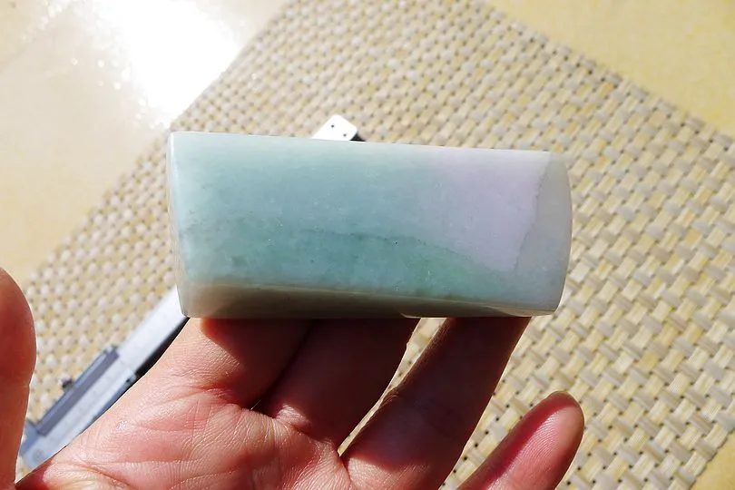 Natural Jade Rough Jadeite Raw (92.5g,8X3.3X2cm)