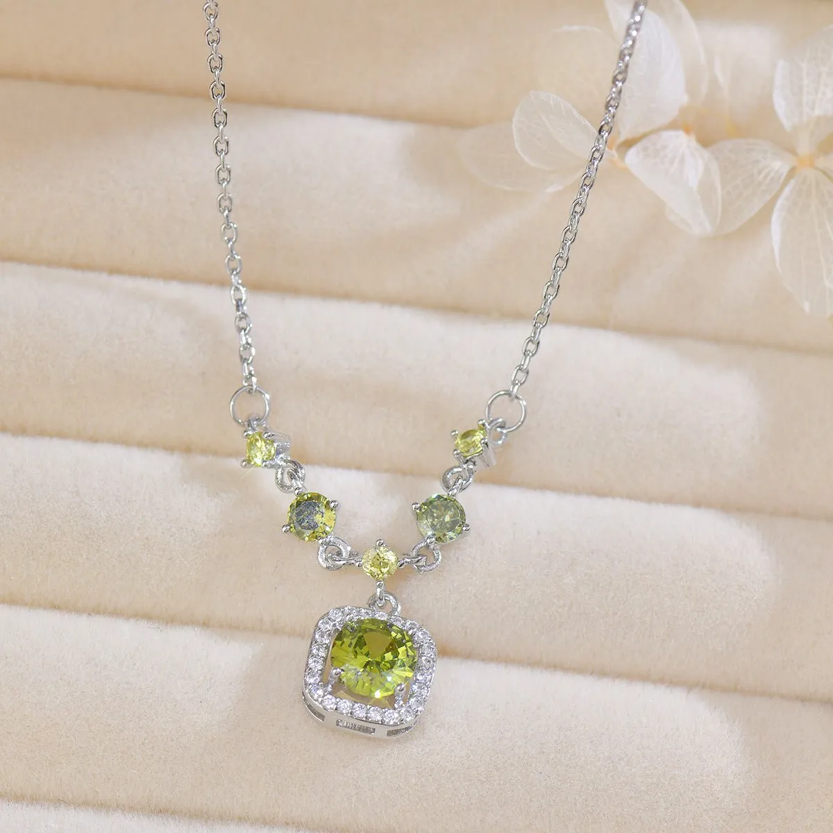 Peridot Baroque Necklace