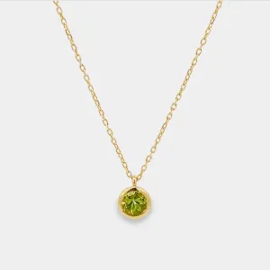 Polka Necklace in Peridot