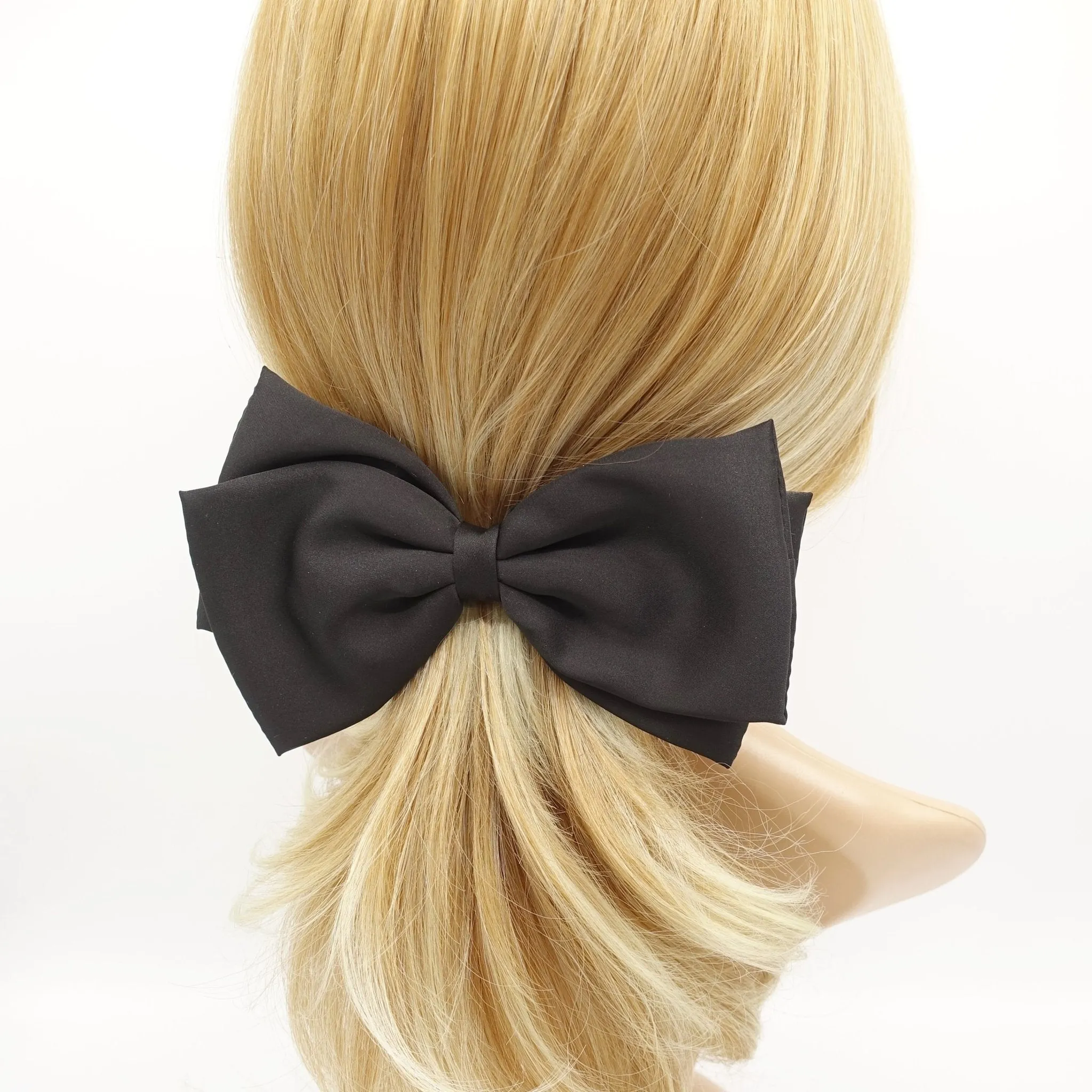 satin padded hair bow