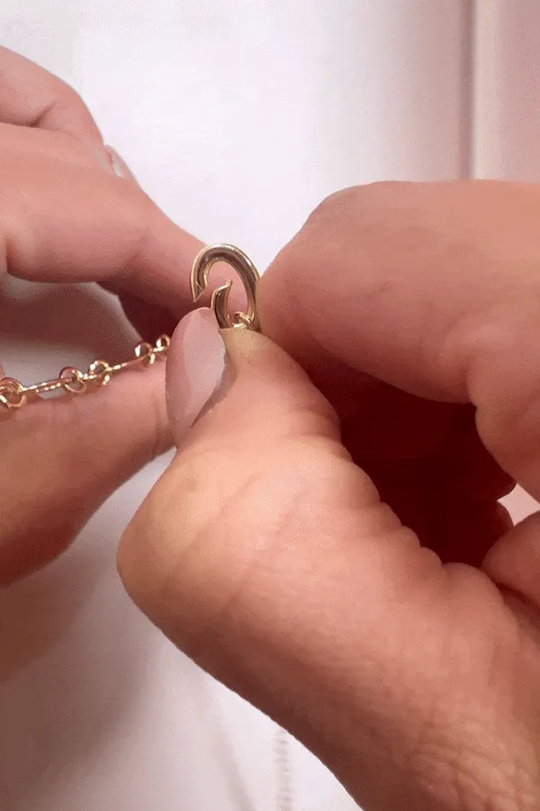 Silver Birthstone Charm - March/Aquamarine