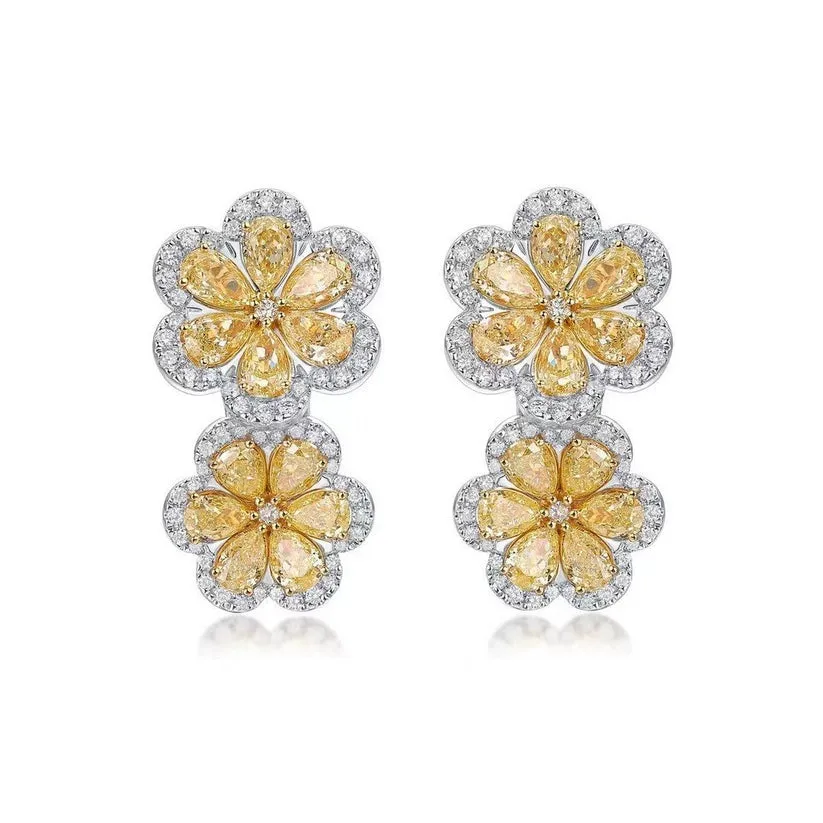 Striking Diamond Stud Earrings