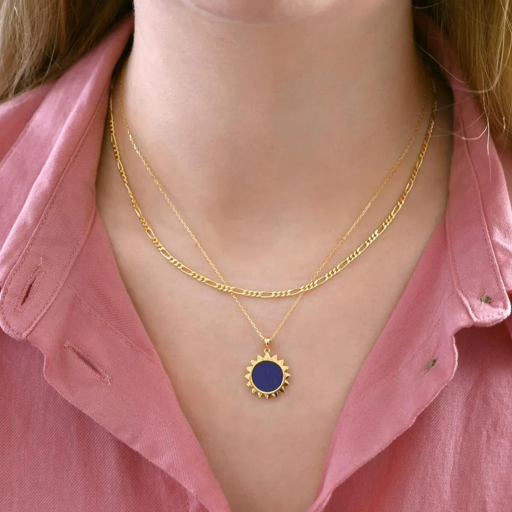 Sunshine Necklace in Lapis Lazuli