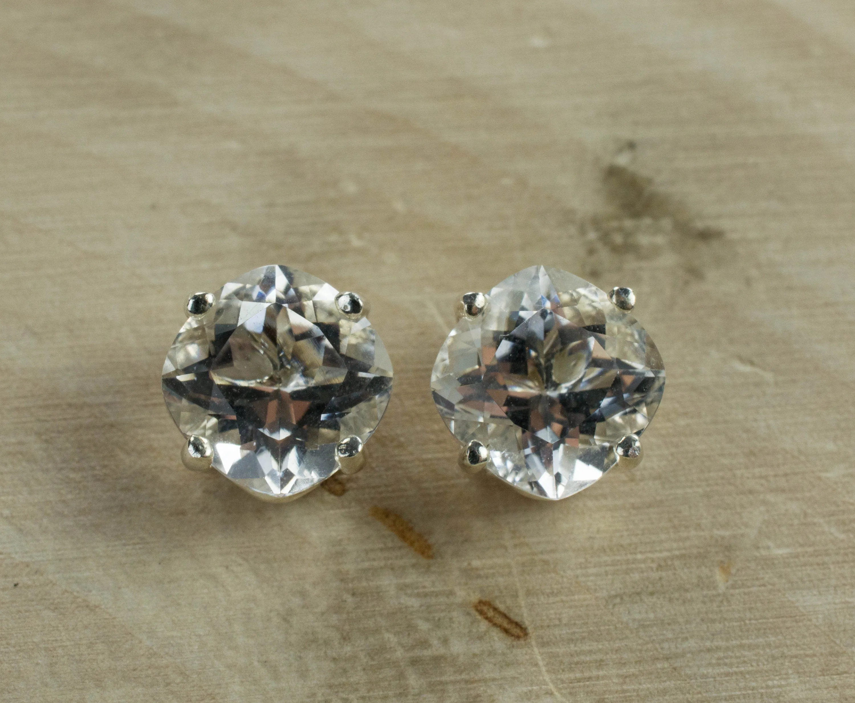 Tanzanian Quartz Earrings, Natural Untreated Mondo Quartz; 3.900cts