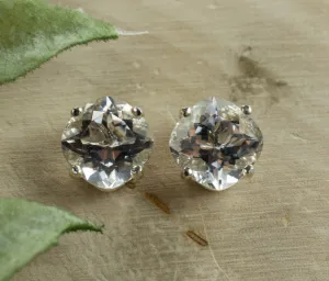 Tanzanian Quartz Earrings, Natural Untreated Mondo Quartz; 3.900cts
