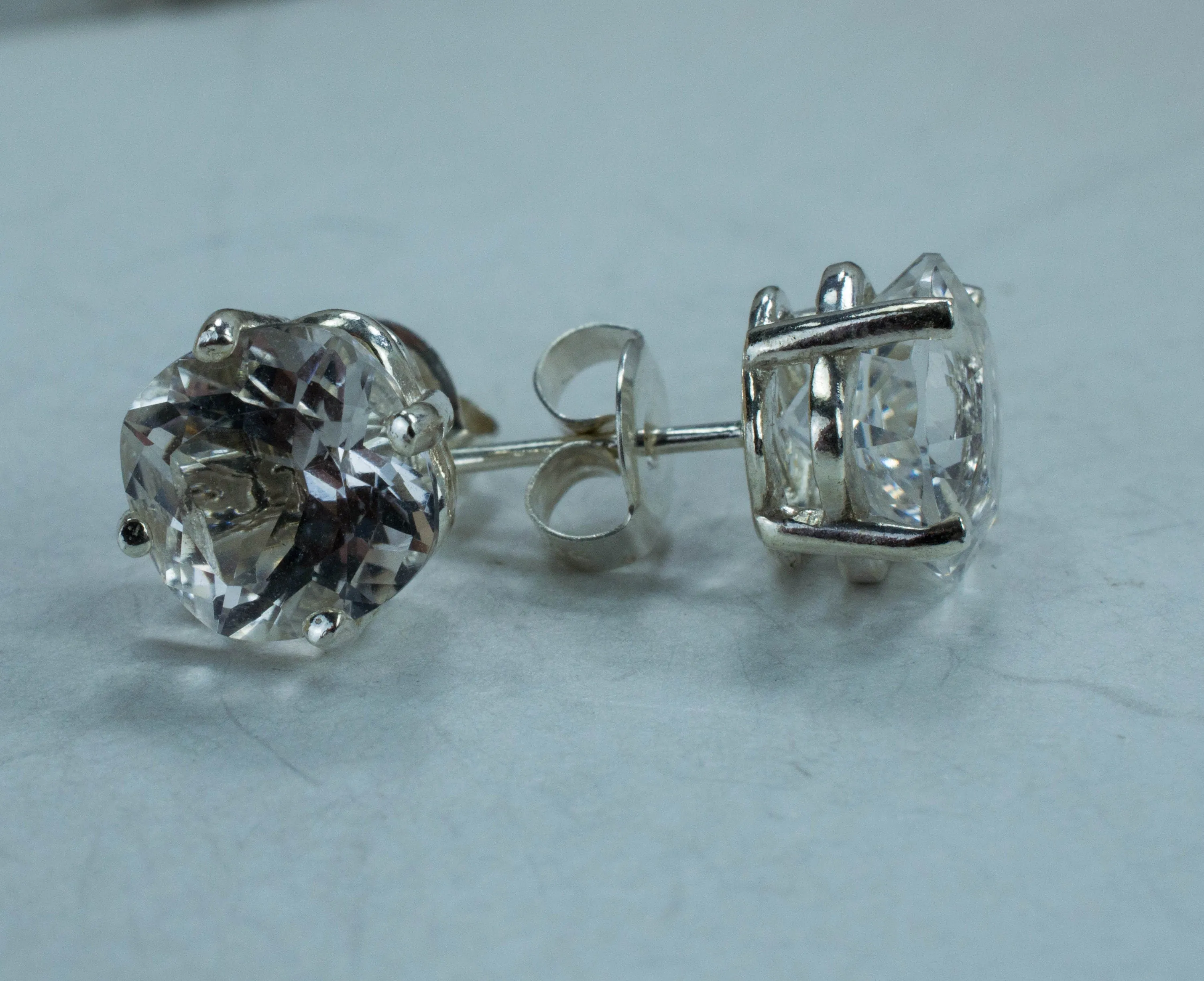 Tanzanian Quartz Earrings, Natural Untreated Mondo Quartz; 3.900cts
