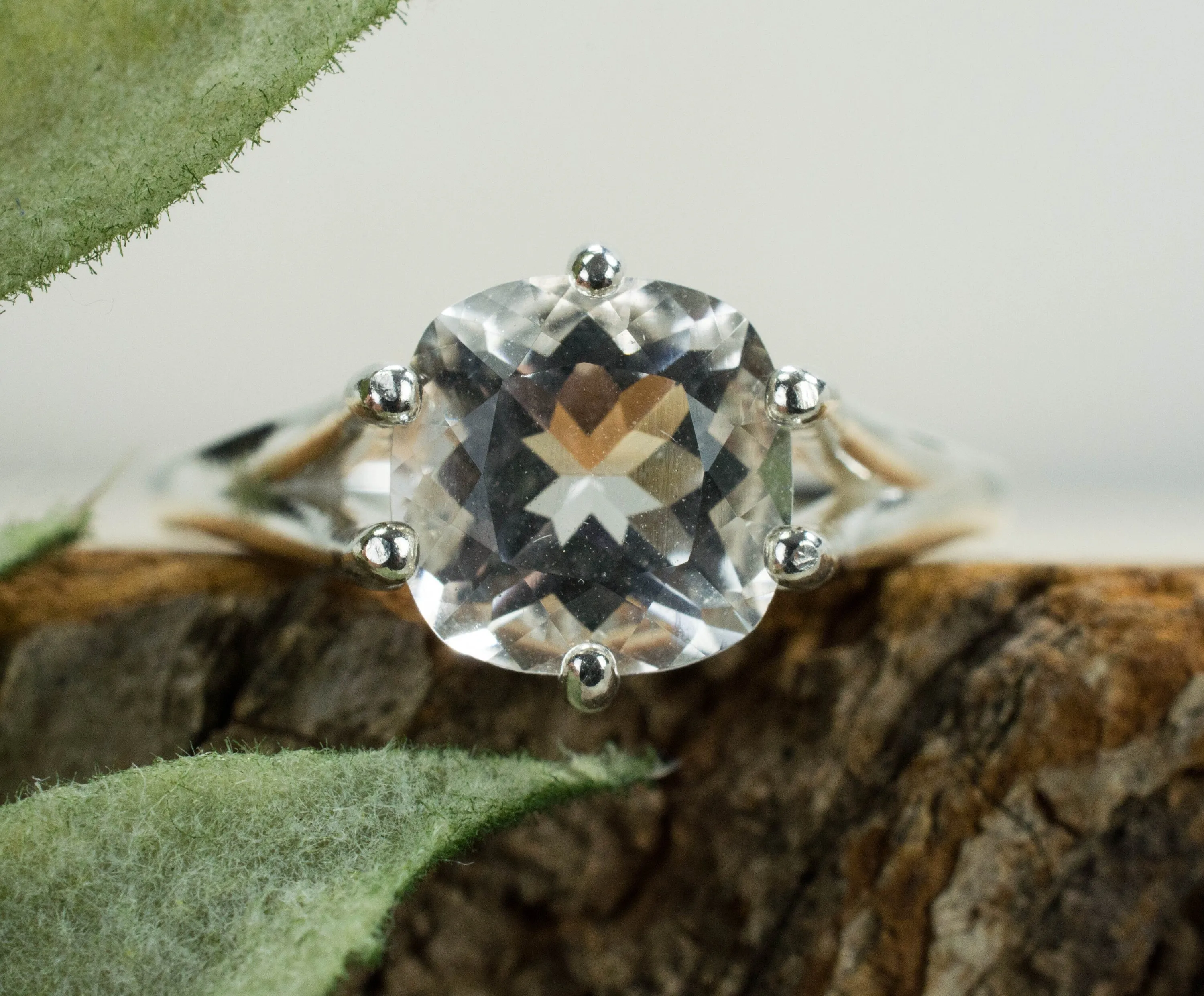 Tanzanian Quartz Ring, Genuine Untreated Mondo Quartz