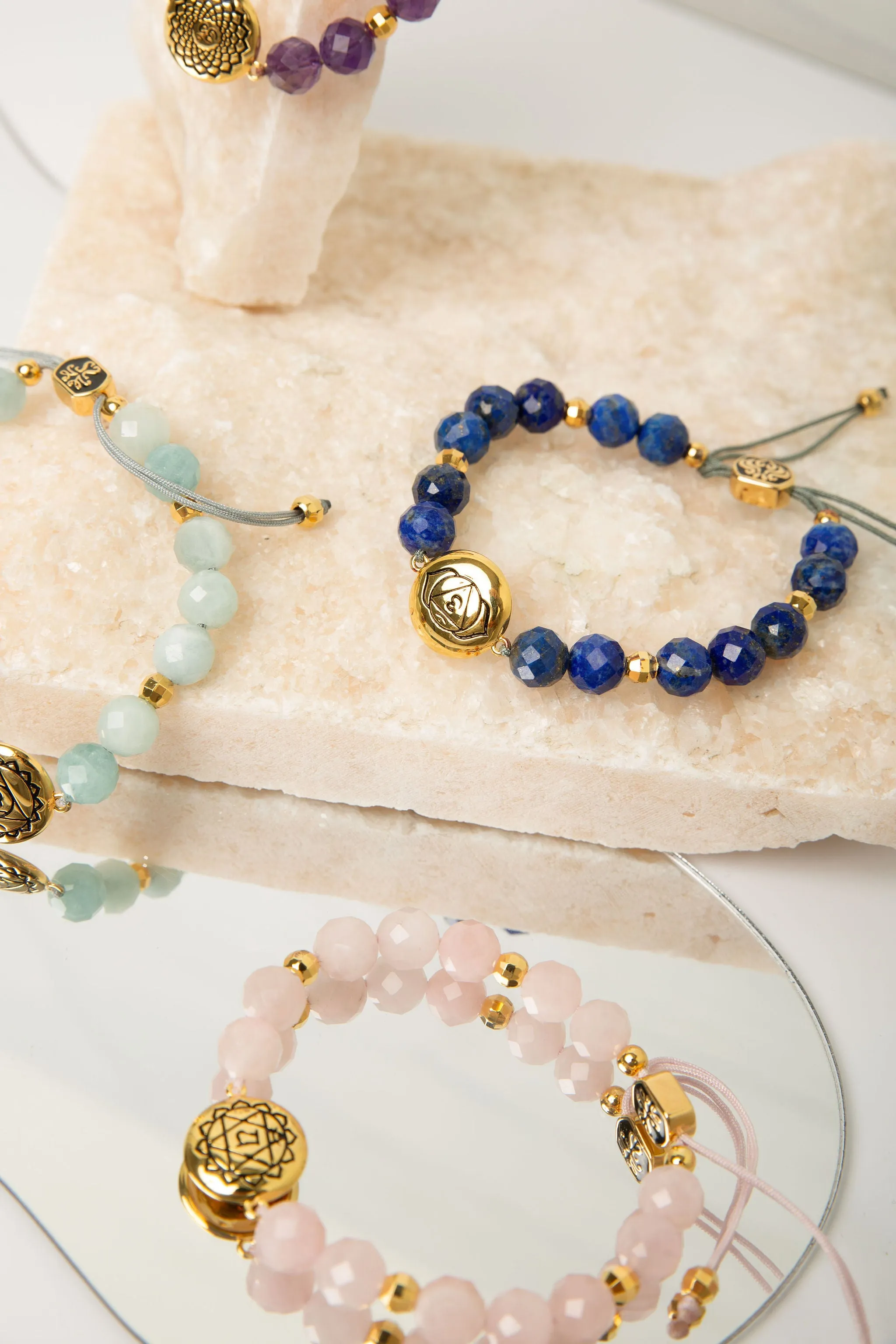 Throat Chakra Aquamarine Inner Peace & Tranquility Bracelet