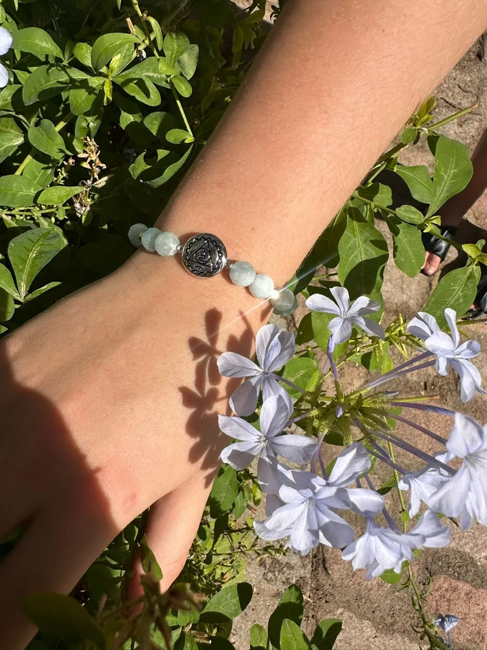 Throat Chakra Aquamarine Inner Peace & Tranquility Bracelet