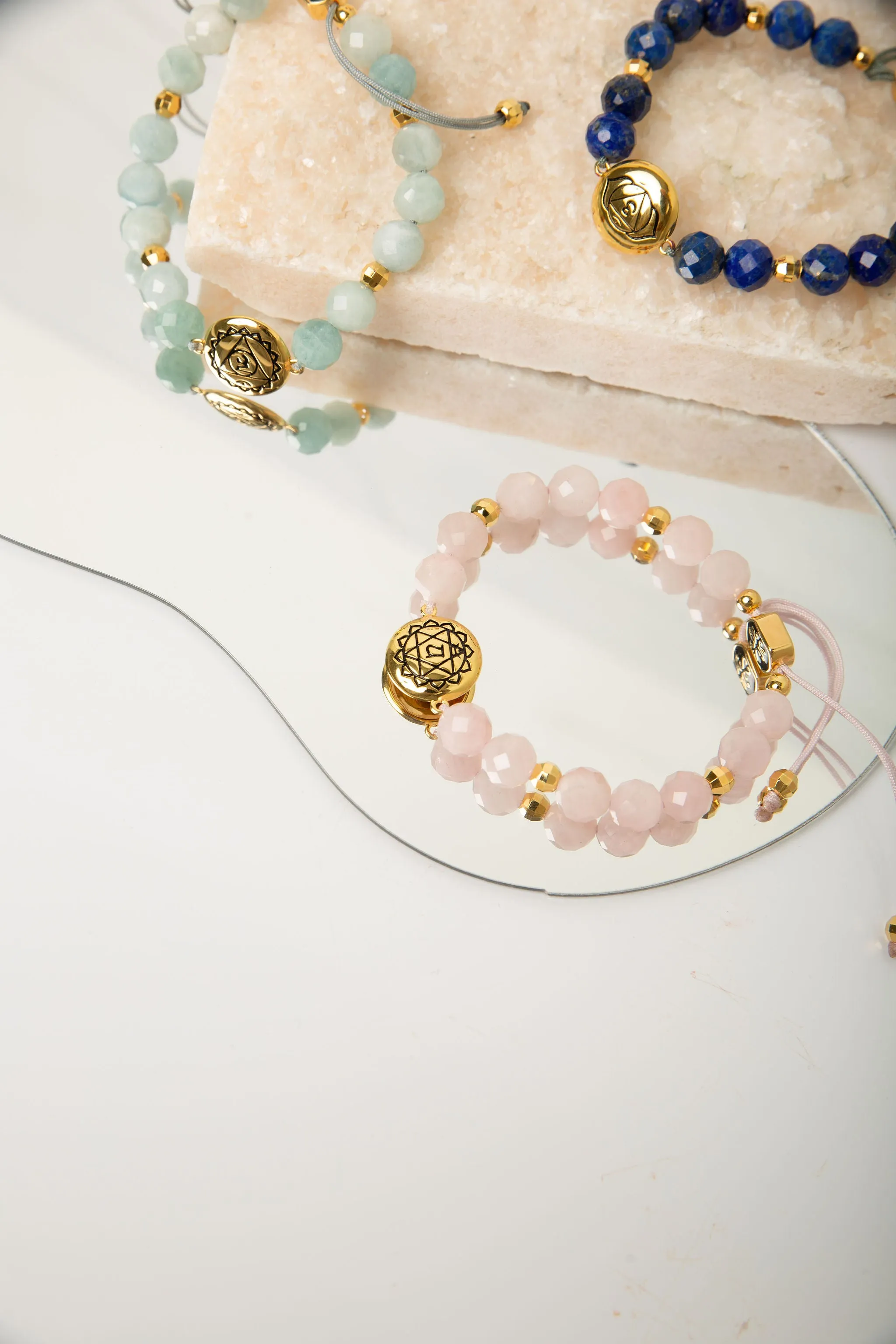 Throat Chakra Aquamarine Inner Peace & Tranquility Bracelet