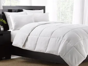 White Exquisite Hotel Collection All Season Down Alternative Comforter Twin